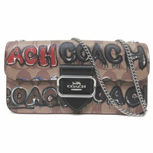 コーチ ショルダーバッグ COACH 【COACH X MINT + SERF】モーガン クロスボディ・シグネチャー キャンバス ショルダーウォレット 斜め掛