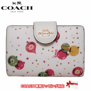 コーチ 財布 レディース COACH C7413 IMCAH PVC オーナメント プリント ミディアム コーナー ジップ ウォレット 二つ折り アウトレット 