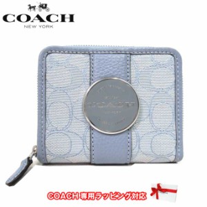 コーチ 財布 レディース COACH C8323 SVS9X ジャガード シグネチャー ロニー スモール ジップ アラウンド ウォレット 二つ折り アウトレ