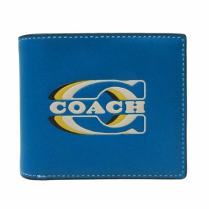 coach 二つ折り 財布 ブルーの通販｜au PAY マーケット