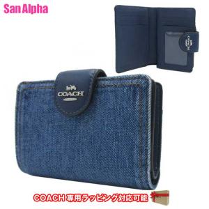 coach コーチ　デニム二つ折り財布　新品未使用♡日本未入荷!!送料込みです♡ cap07indig0.jpg