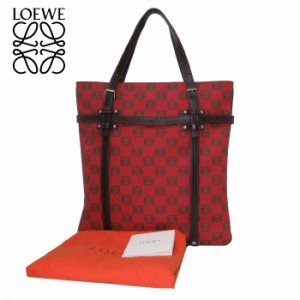 レア✨ LOEWE トートバッグ アナグラム 総柄 ブラック レザー PVC