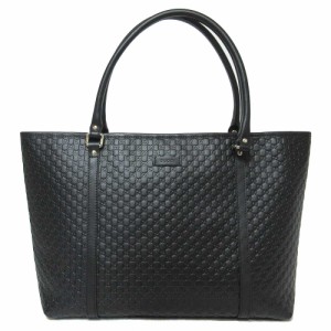 グッチ アウトレット GUCCI トートバッグ 449647 レザー マイクロGG柄 トート ブラック