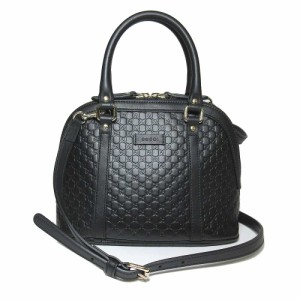 グッチ アウトレット GUCCI トートバッグ 449654 レザー 2WAY ミニ ハンドバッグ マイクロGG柄 ブラック