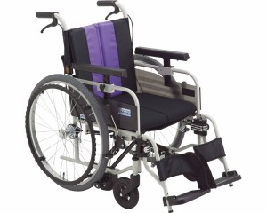 車椅子 とまっティシリーズ アルミ自走車いす MBY-41B SW  ミキアルミ製 自走用 自走式 車イス 折りたたみ 介護用品 福祉用具