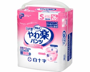 【まとめ買い】P.Uサルバやわ楽パンツ Sサイズ 26枚×4袋セット 35871 白十字 │ 介護用品 紙おむつ 紙オムツ 大人用紙おむつ パンツタイ