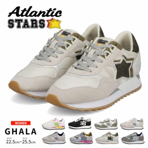 Atlantic STARS アトランティックスターズ レディース スニーカー GHALA ガラ 本革 イタリア 厚底 ダッドシューズ 黒 ブラック グレー ホ