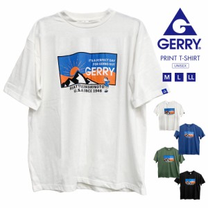 gerry tシャツ メンズ 半袖 ブランド 半袖tシャツ レディース 半袖シャツ メンズ ティーシャツ メンズ フロントプリント イラストアート 