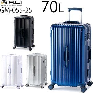 アジア・ラゲージ GRANMAX グランマックス 70L フレームタイプ スーツケース 5〜7泊用 手荷物預け入れ無料規定内 大容量 キャスタースト