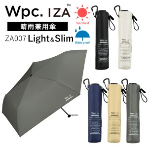 Wpc. IZA ダブリュピーシ ーイーザ  晴雨兼用傘  折りたたみ傘 ZA007 Type:Light＆Slim 軽量 男性 ユニセックス 持ち運び 雨傘 日傘 ワー