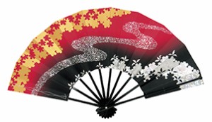 踊り衣裳【舞扇 粋印】赤×黒×金銀 取り寄せ商品 「日本の踊り」掲載 扇子 和雑貨 和風小物 稽古 習い事 舞踊 民