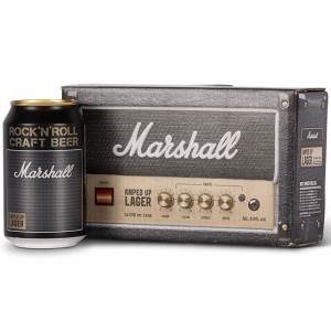 Marshall マーシャル アンプトアップ・ラガー 缶 330ml 3本入り小型アンプヘッド型ギフトボックスｘ8箱セット イギリス クラフトビール 