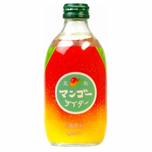 友桝 完熟マンゴーサイダー 300ml 24本 瓶 友桝飲料 佐賀県 ノンアルコール飲料 ケース販売 父の日 誕生日 お祝い ギフト レビューキャン