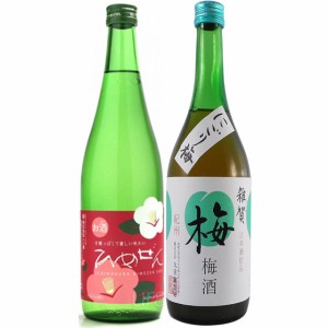 飲み比べ 華やぐ日本酒セット 一ノ蔵 ひめぜん ＆ 雑賀 にごり梅酒 720ml 日本酒梅酒 2本セット 本州のみ送料無料 父の日 誕生日 お祝い 