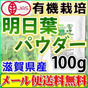 オーガニック 滋賀県産 明日葉パウダー100g(有機 明日葉茶 粉末 青汁 国産) 送料無料　ヘルシーカンパニー healthycompany