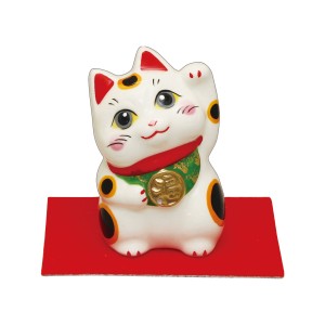 福彩ねこ 福招き猫 陶器 なごみ 和雑貨 かわいい 置物 