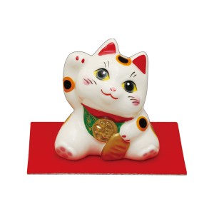 福彩ねこ 金運招き猫 陶器 なごみ 和雑貨 かわいい 置物 