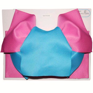 【日本製】シンプル２色 だらり 浴衣 作り帯 結び帯 ピンク×水色