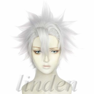 [linden] 鬼滅の刃 不死川実弥 しなずかわさねみ 風柱 風 ウイッグ 耐熱 かつら コスプレ アニメ イベント