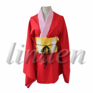 [linden]  即納 銀魂 ぎんたま 神楽 風 和服 着物 コスプレ コスチューム cosplay イベント 演出服