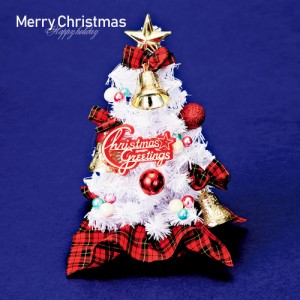 クリスマススツリー ホワイトクリスマス レッド 手作り クリスマス リース ホワイトツリー 置物 飾り 装飾 ディスプレイ 店舗装飾 インテ