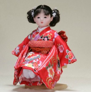 日本のおみやげ お土産 市松人形 日本人形　10号遊