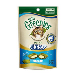 グリニーズ 猫用 毛玉ケア ツナ味 30g （猫用おやつ）