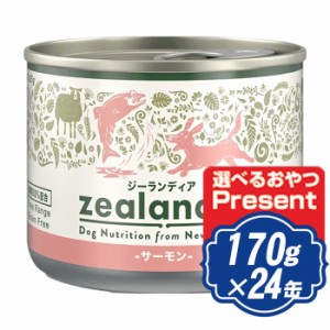 ジーランディア ドッグ ウェット サーモン 170g×24缶 ドッグフード 缶詰 【正規品】