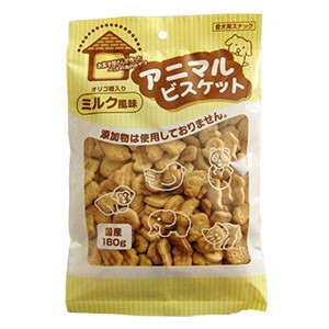 オーシーファーム アニマルビスケット ミルク風味 180g （犬用おやつ）