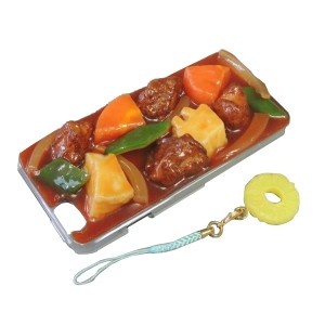 スマホケース iPhoneケース 食べ物 面白い ユニーク 日本職人が作る 食品サンプル iPhone6ケース 酢豚 IP-611