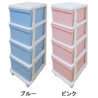 収納用品　カラーシーズユニット4段【メーカー直送】代引き・銀行振込前払い・同梱不可