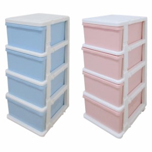 収納用品 カラーシーズユニット4段 ハンガー付き代引不可/同梱不可かわいい 服 シンプル