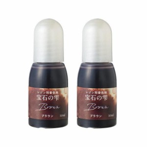 PADICO パジコ　UVレジン用着色剤　宝石の雫 10ml　2本セット　Brown ブラウン　403043【メーカー直送】代引き・銀行振込前払い・同梱不