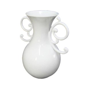 かわ畑 個性的で上品なデザイン 花瓶 フラワーベース ホワイト 1212USC012【メーカー直送】代引き・銀行振込前払い・同梱不可