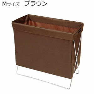 サイドワゴン 日本製 SAKI(サキ) ナイロン Mサイズ R-351 ブラウン バッグ入れ 荷物置き お店 店舗 カフェ オフィス 応接室 ※同梱不可