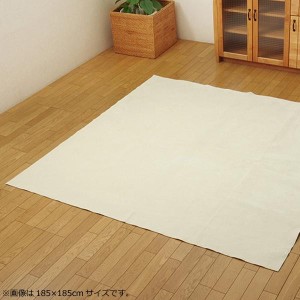 ラグ カーペット 『イーズ』 アイボリー 約220×320cm (ホットカーペット対応) 3963599【メーカー直送】代引き・銀行振込前払い・同梱不