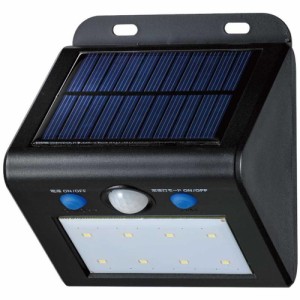 ELPA(エルパ) 屋外用 LEDセンサーウォールライト ソーラー発電式 白色 ESL-K101SL(W)【メーカー直送】代引き・銀行振込前払い・同梱不可
