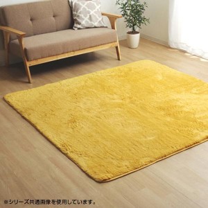 ラグ カーペット 『フィリップ』 オレンジ 約130×185cm ホットカーペット対応 3967859【メーカー直送】代引き・銀行振込前払い・同梱不