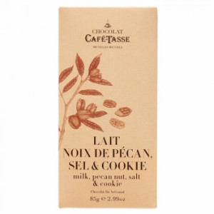 CAFE-TASSE(カフェタッセ) ピーカンナッツ＆クッキーミルクチョコ 85g×12個セット【送料無料】（同梱・代引不可）