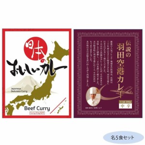 日本のおいしいカレー ビーフカレー＆伝説の羽田空港カレー 各5食セット |b03