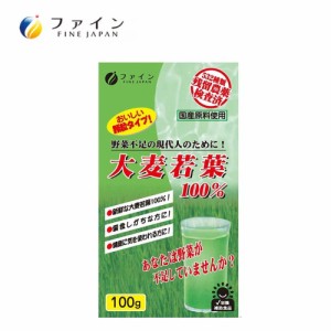 ファイン　大麦若葉100％　100g【メーカー直送】代引き・銀行振込前払い・同梱不可