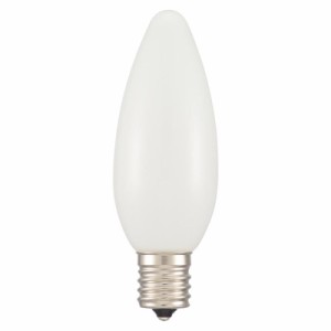  OHM LEDシャンデリア形装飾用/C32/E17/0.8W/45lm/電球色 LDC1L-G-E17 13  シャンデリア球形のLED電球