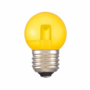 OHM LEDミニボール球装飾用 G40/E26/1.4W/60lm/クリア黄色 LDG1Y-H 13C【メーカー直送】代引き・銀行振込前払い・同梱不可