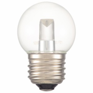  OHM LEDミニボール球装飾用 G40/E26/1.4W/70lm/クリア昼白色 LDG1N-H 13C  ミニボール球形装飾用LED
