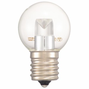  OHM LEDミニボール球装飾用 G30/E17/1.2W/57lm/クリア昼白色 LDG1N-H-E17 14C  ミニボール球形装飾用LED