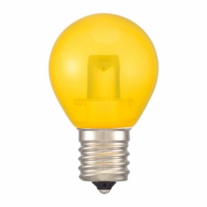 OHM LEDサイン球装飾用 S35/E17/1.2W/52lm/クリア黄色 LDS1Y-H-E17 13C【メーカー直送】代引き・銀行振込前払い・同梱不可