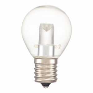  OHM LEDサイン球装飾用 S35/E17/1.2W/60lm/クリア昼白色 LDS1N-H-E17 13C  サイン球形装飾用LED