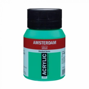 AMSTERDAM　アムステルダム　アクリリックカラー500ml　エメラルドグリーン615 407501【メーカー直送】代引き・銀行振込前払い・同梱不可