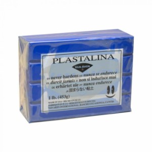 MODELING CLAY(モデリングクレイ)　PLASTALINA(プラスタリーナ)　粘土　ブルー　1Pound　3個セット【送料無料】（同梱・代引不可）