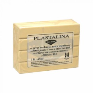 MODELING CLAY(モデリングクレイ) PLASTALINA(プラスタリーナ) 粘土 アイボリー 1Pound 3個セット |b03